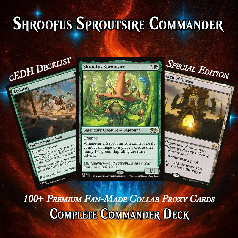 Shroofus Sproutsire Fungal Swarm Commander Deck | 108+ Cards | ProxyTCG