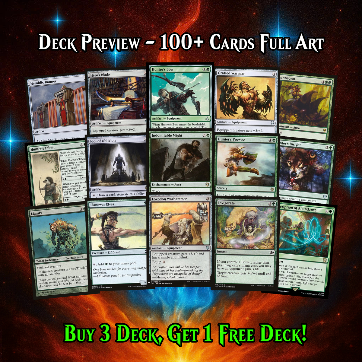 Shroofus Sproutsire Fungal Swarm Commander Deck | 108+ Cards | ProxyTCG