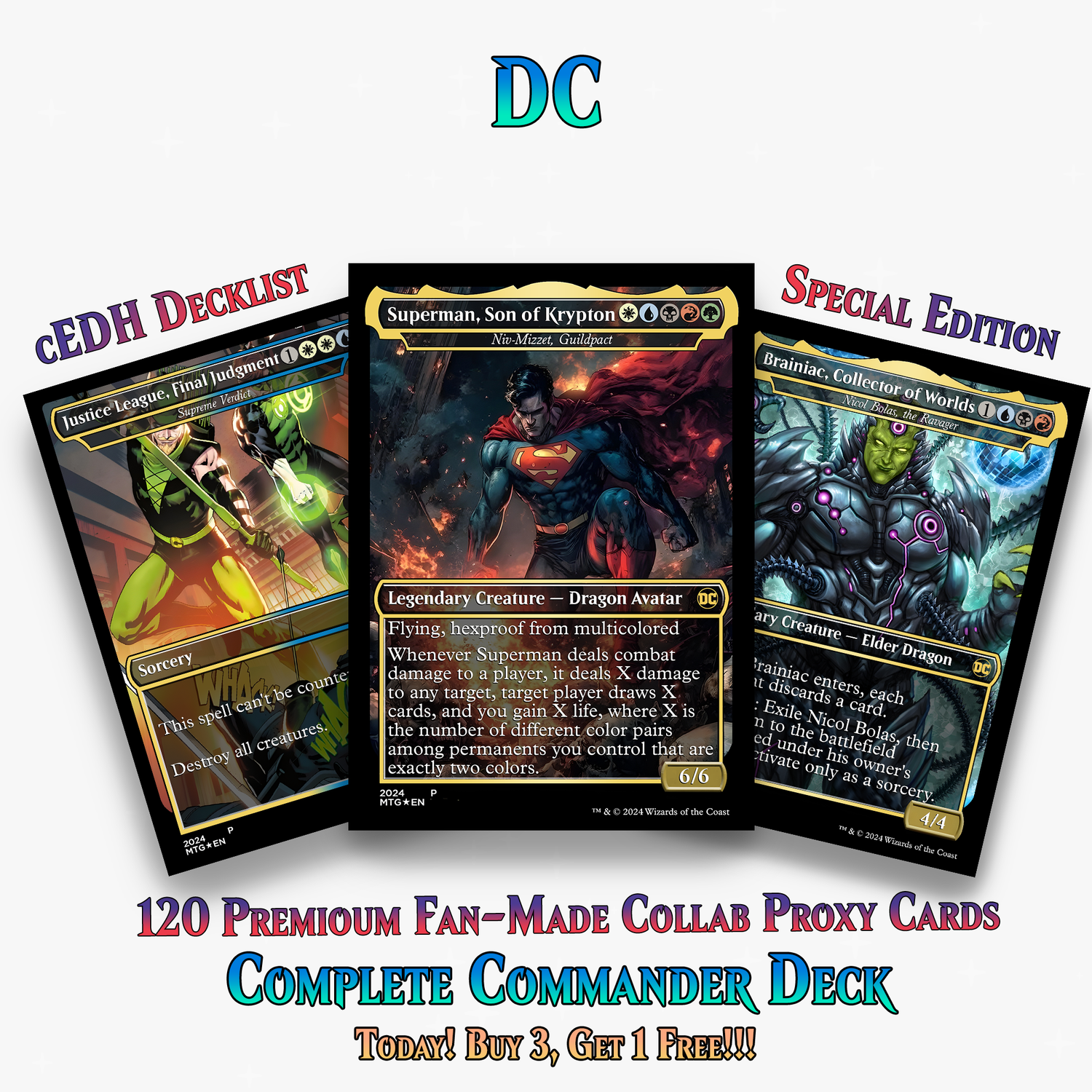 DC Superhero Commander Deck | 120+ Cards | ProxyTCG