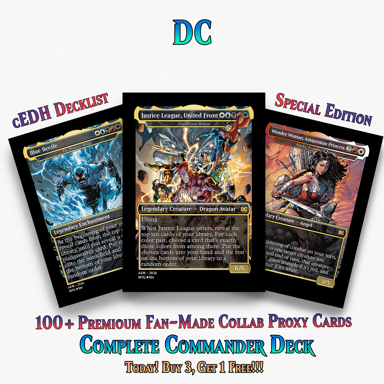 | New | DC Superhero Commander Deck | 120+ Cards | ProxyTCG