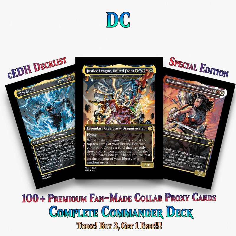 | New | DC Superhero Commander Deck | 120+ Cards | ProxyTCG