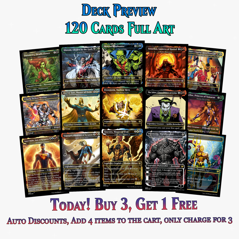 DC Superhero Commander Deck | 120+ Cards | ProxyTCG