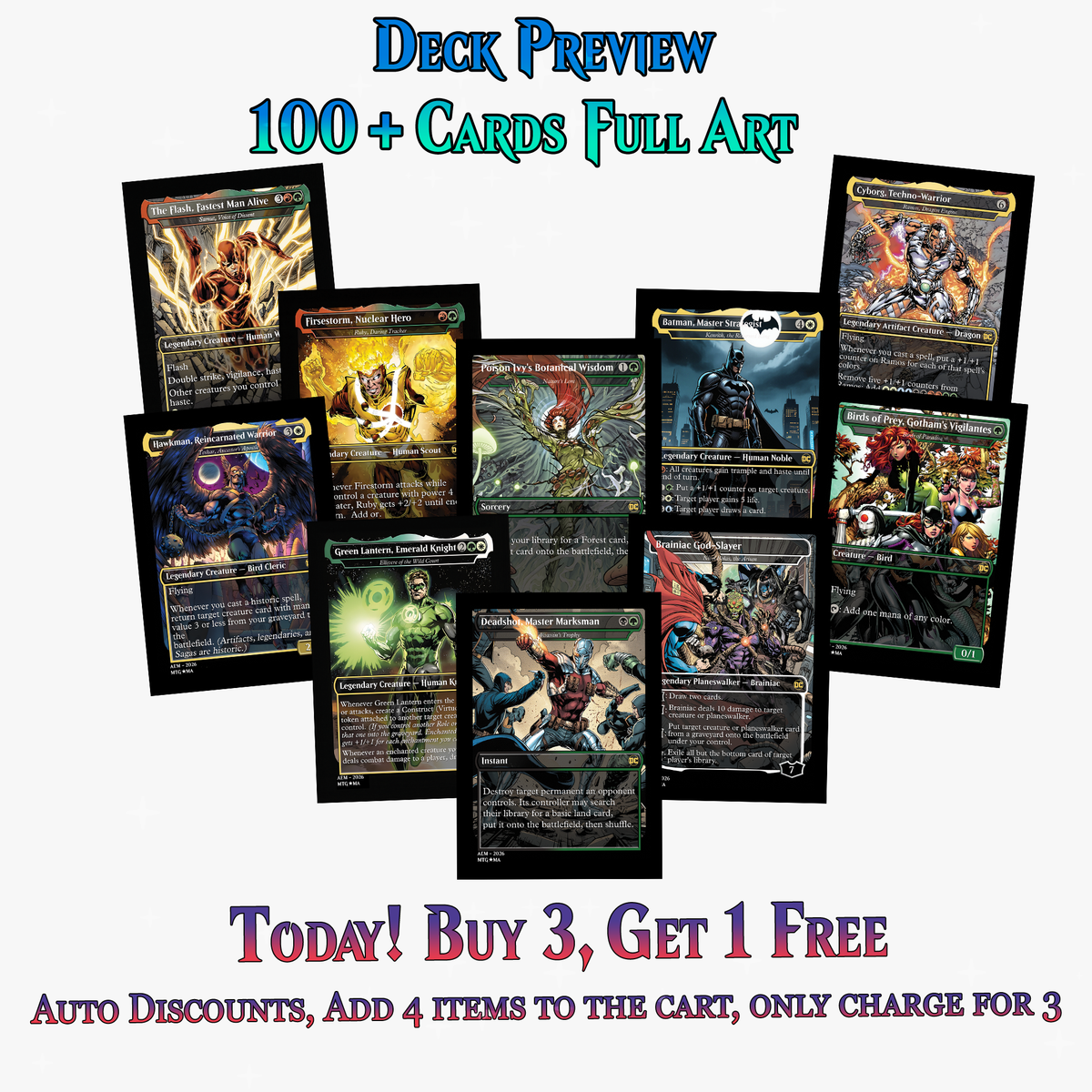 | New | DC Superhero Commander Deck | 120+ Cards | ProxyTCG