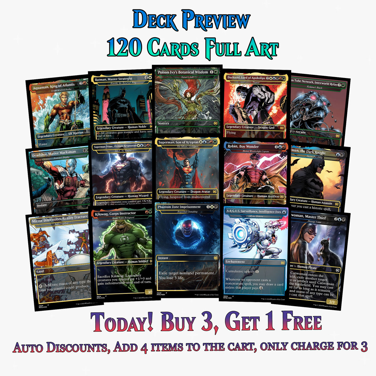 DC Superhero Commander Deck | 120+ Cards | ProxyTCG