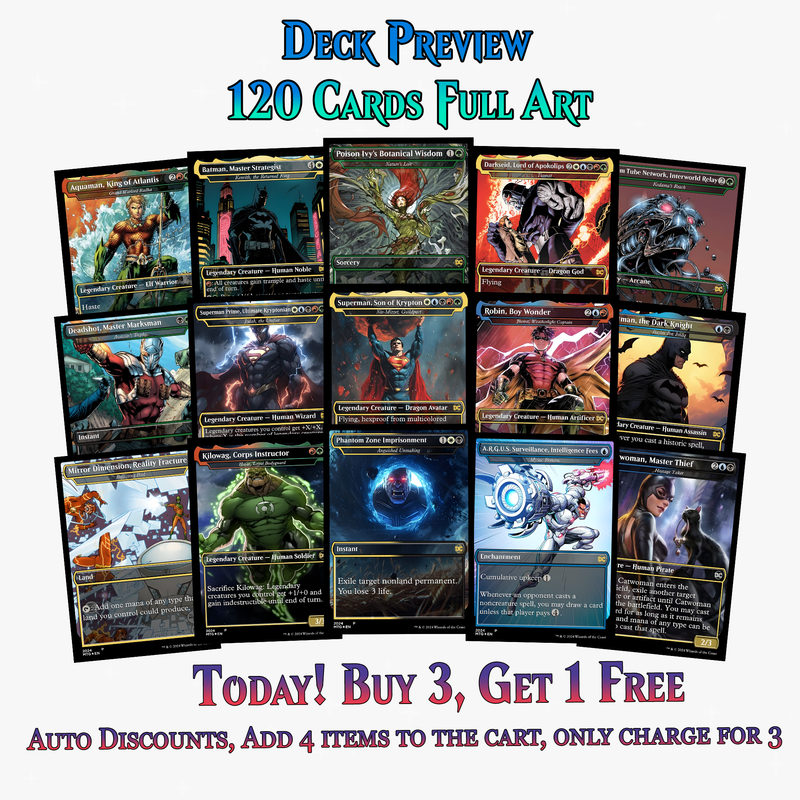 DC Superhero Commander Deck | 120+ Cards | ProxyTCG