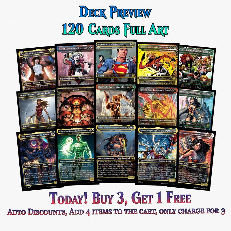 DC Superhero Commander Deck | 120+ Cards | ProxyTCG