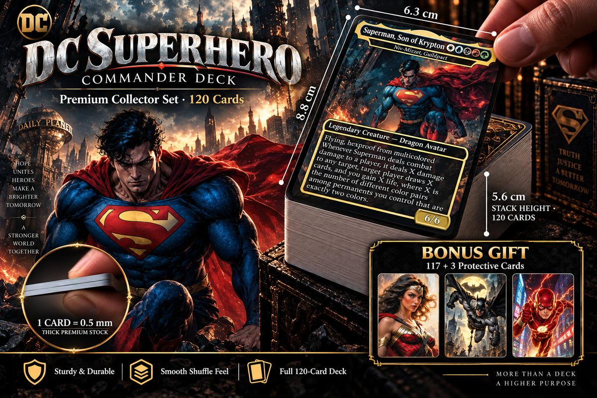 DC Superhero Commander Deck | 120+ Cards | ProxyTCG [mockai LK-97 sha:6ec2a32b]