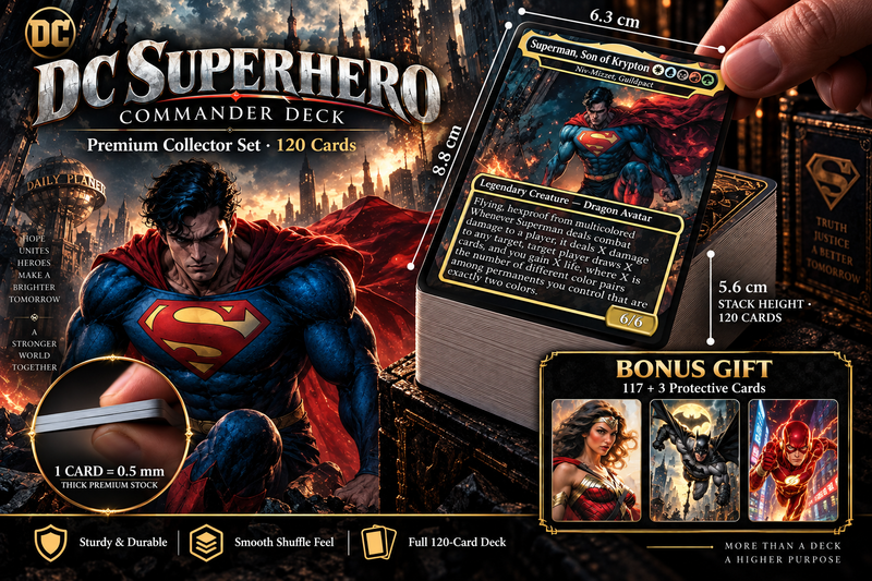 DC Superhero Commander Deck | 120+ Cards | ProxyTCG [mockai LK-97 sha:6ec2a32b]
