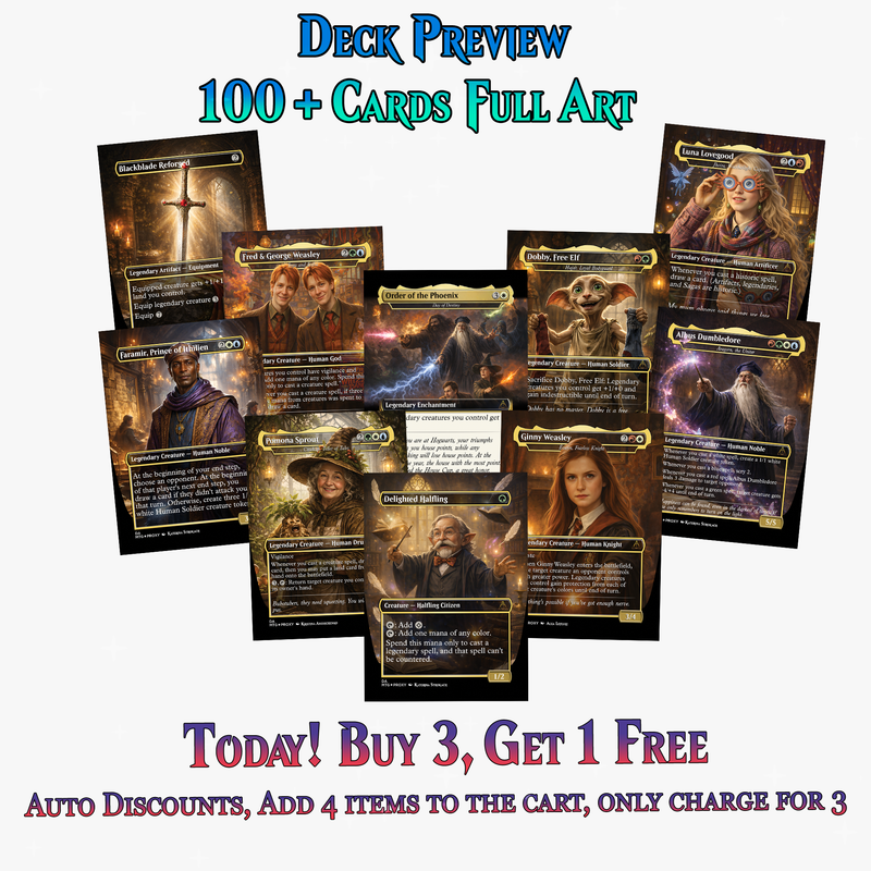 | New | Dumbledore Light Magic Commander Deck | 108+ Cards | ProxyTCG