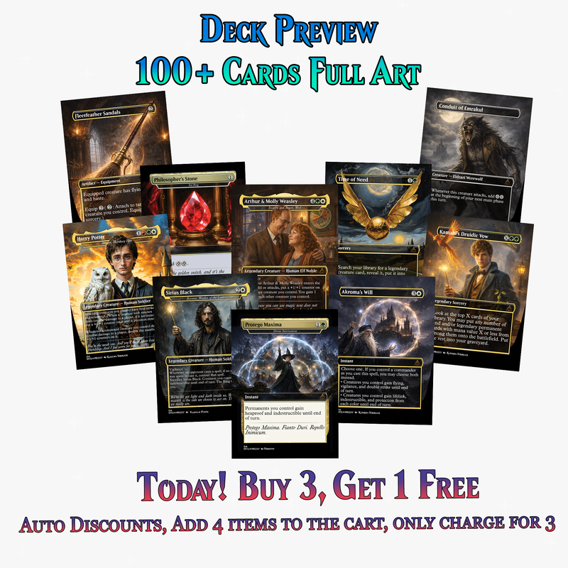 | New | Dumbledore Light Magic Commander Deck | 108+ Cards | ProxyTCG