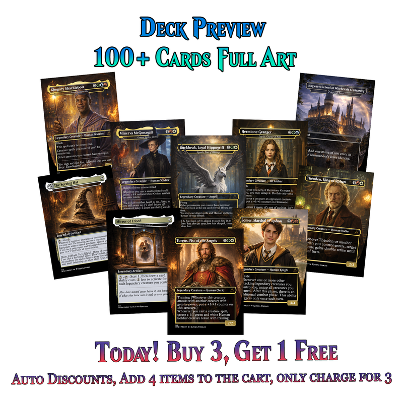| New | Dumbledore Light Magic Commander Deck | 108+ Cards | ProxyTCG