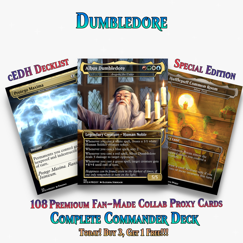 Dumbledore Light Magic Commander Deck | 108+ Cards | ProxyTCG