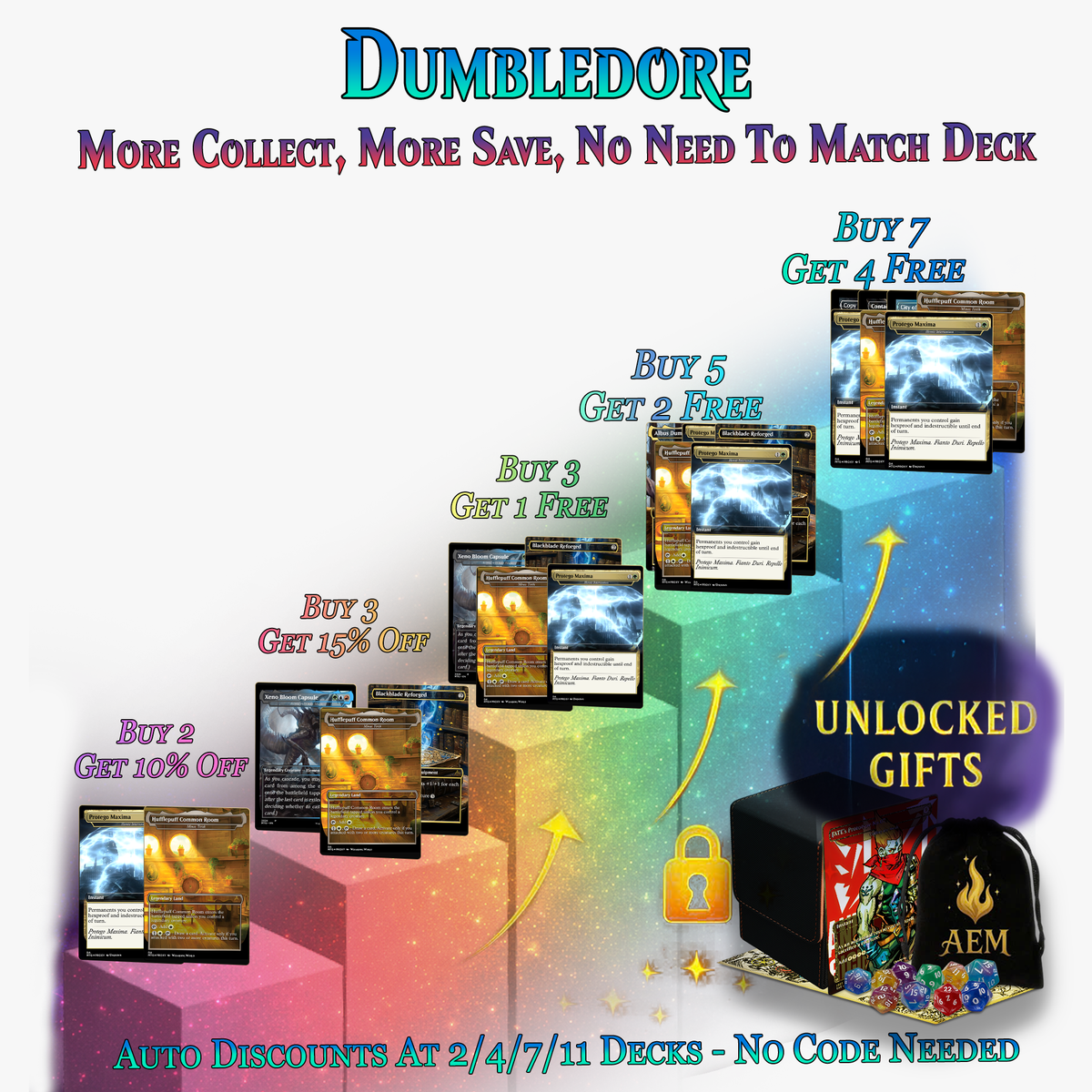 Dumbledore Light Magic Commander Deck | 108+ Cards | ProxyTCG