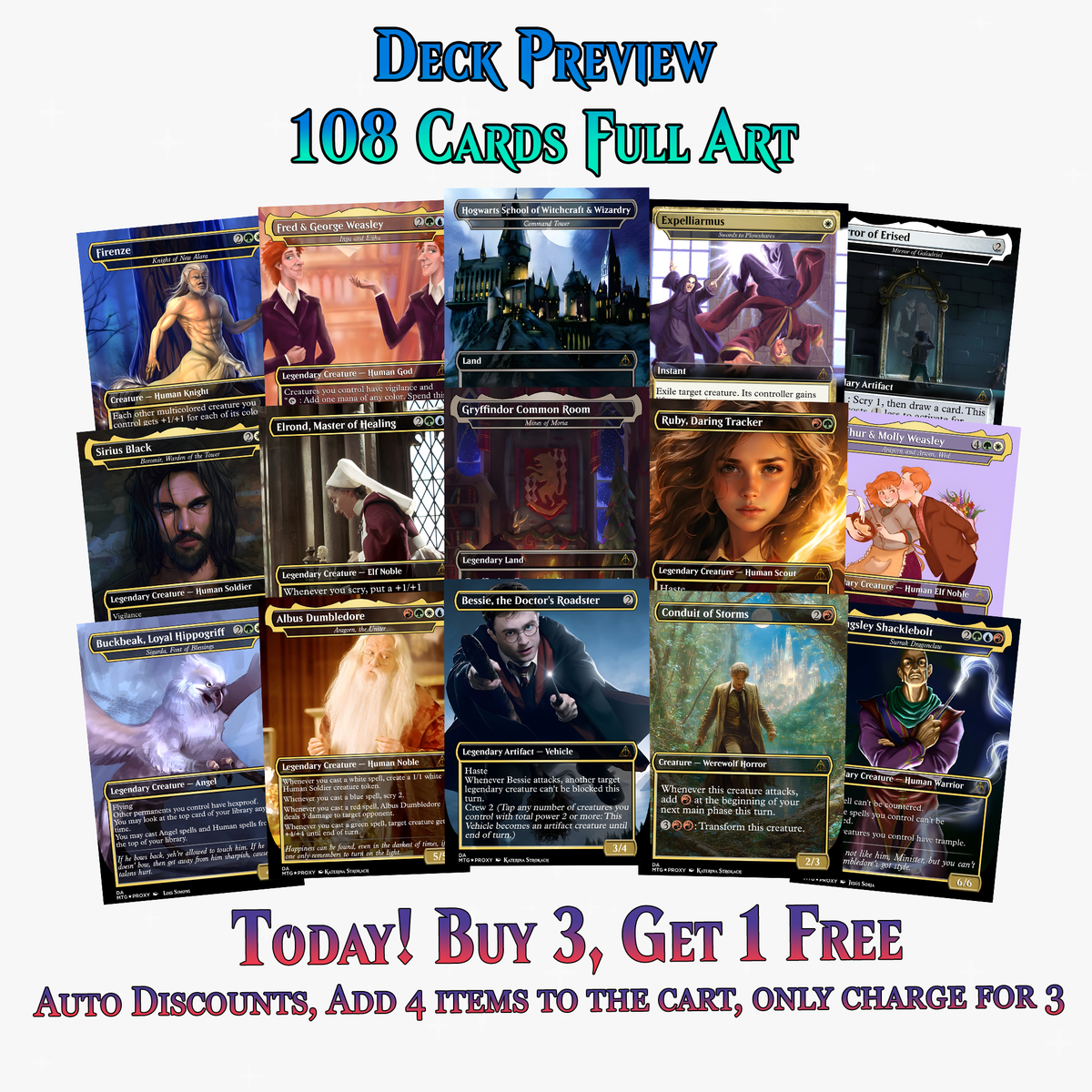 Dumbledore Light Magic Commander Deck | 108+ Cards | ProxyTCG