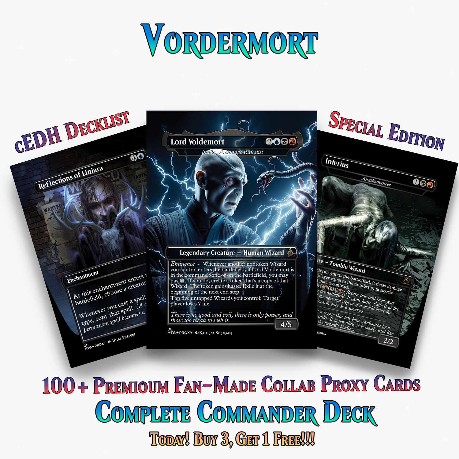 | New | Voldemort’s Legion Commander Deck – 107+ Cards | ProxyTCG