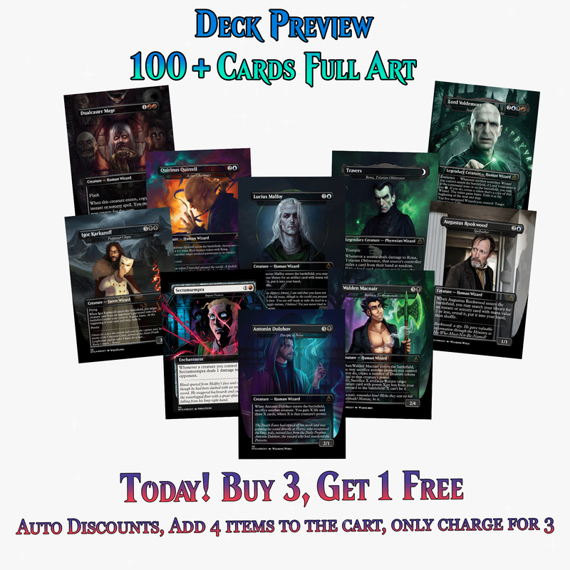 | New | Voldemort’s Legion Commander Deck – 107+ Cards | ProxyTCG