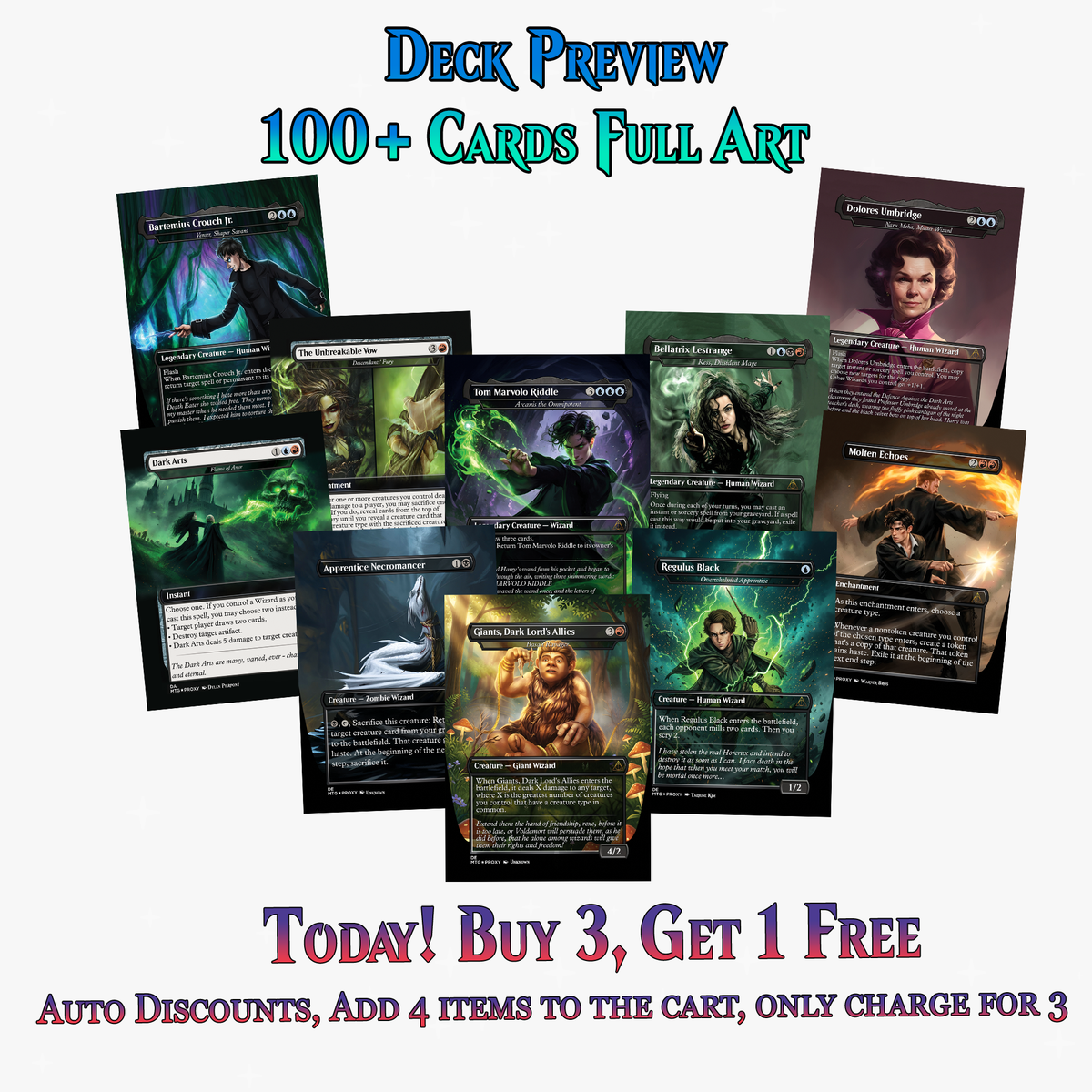 | New | Voldemort’s Legion Commander Deck – 107+ Cards | ProxyTCG