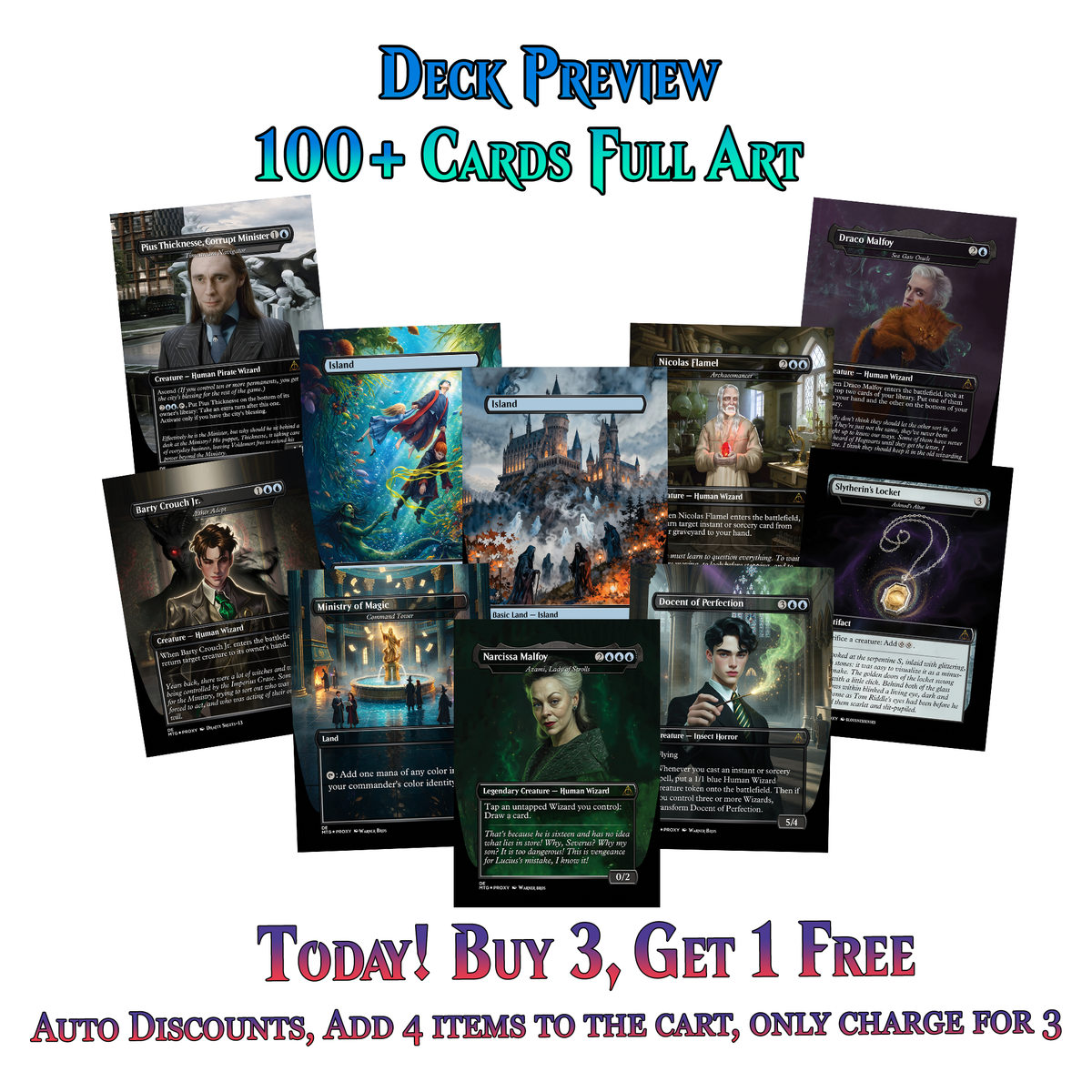 | New | Voldemort’s Legion Commander Deck – 107+ Cards | ProxyTCG
