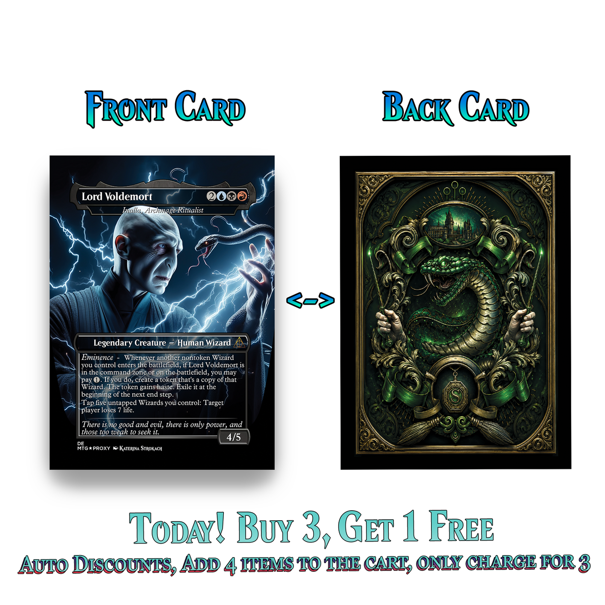 | New | Voldemort’s Legion Commander Deck – 107+ Cards | ProxyTCG