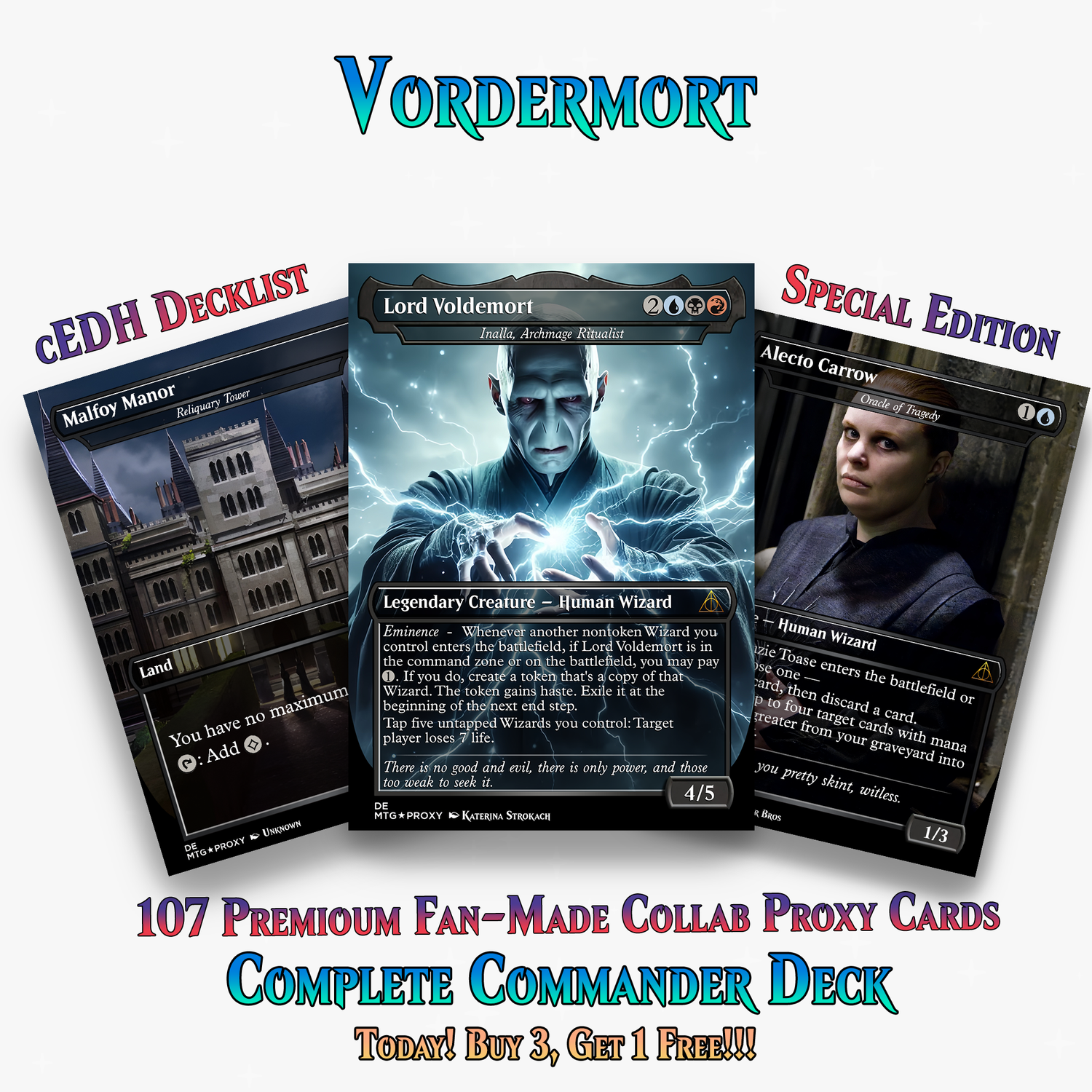 Voldemort’s Legion Commander Deck – 107+ Cards | ProxyTCG