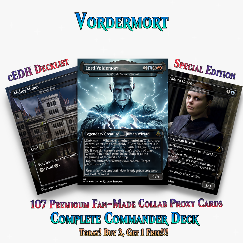 Voldemort’s Legion Commander Deck – 107+ Cards | ProxyTCG