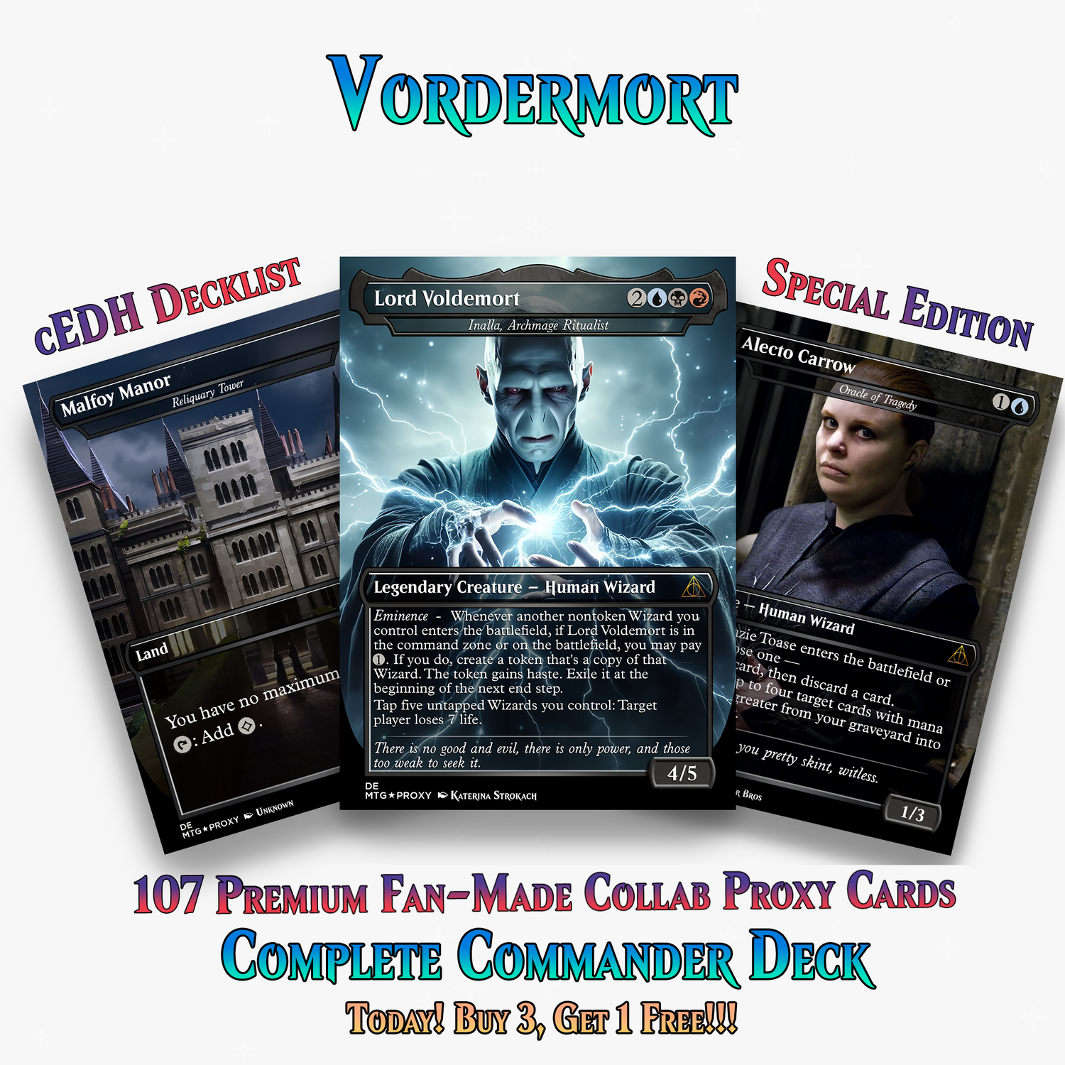 Voldemort’s Legion Commander Deck – 107+ Cards | ProxyTCG