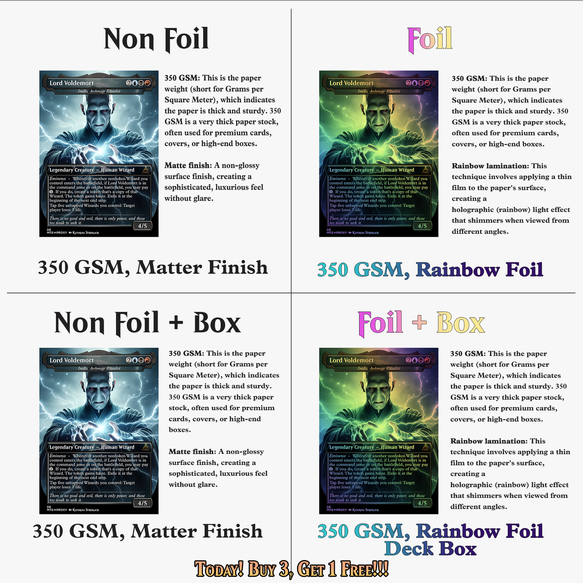 Voldemort’s Legion Commander Deck – 107+ Cards | ProxyTCG