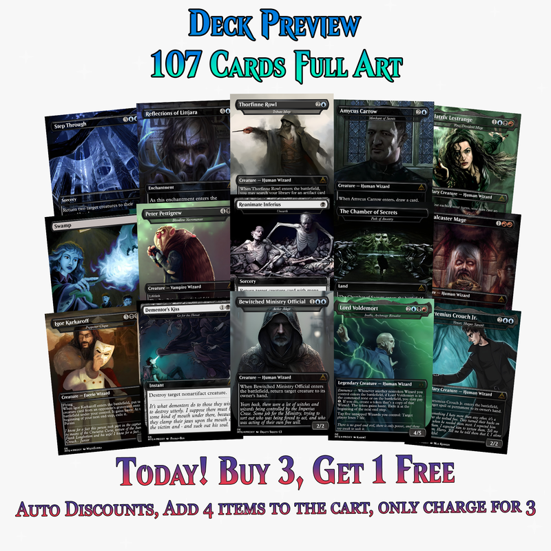 Voldemort’s Legion Commander Deck – 107+ Cards | ProxyTCG