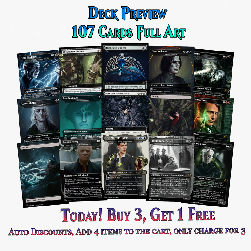 Voldemort’s Legion Commander Deck – 107+ Cards | ProxyTCG