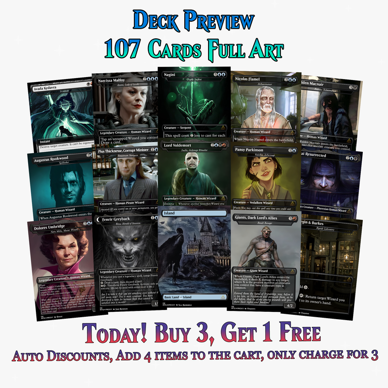 Voldemort’s Legion Commander Deck – 107+ Cards | ProxyTCG