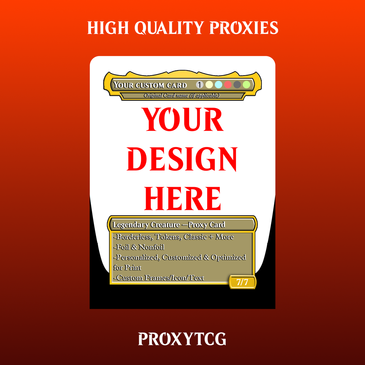 Custom Commander Deck | 120 Limited Cards + 10 Bonus Lands + Storage Box | ProxyTCG