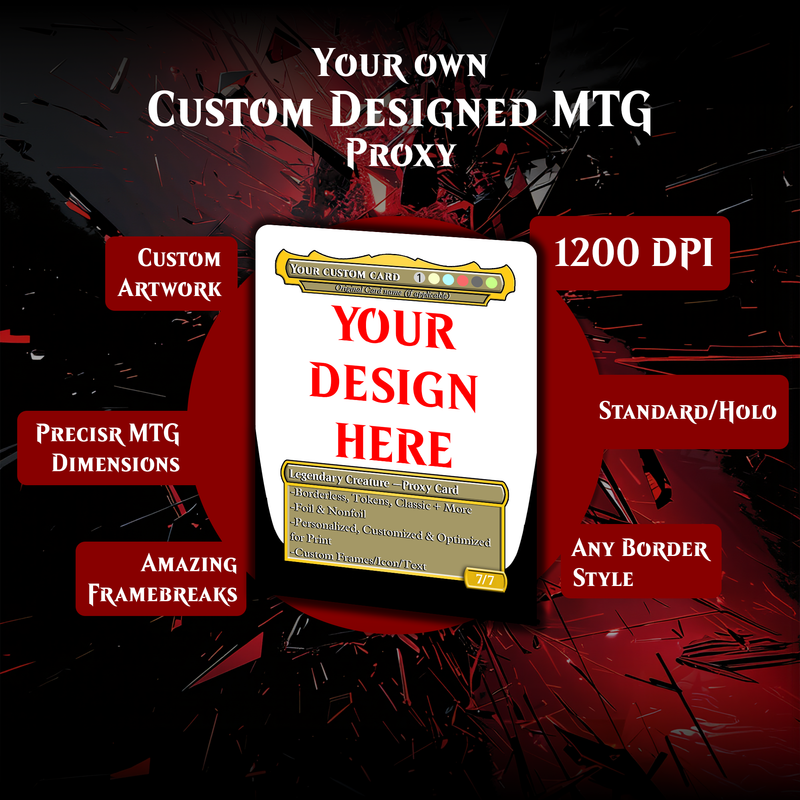 Custom Commander Deck | 120 Limited Cards + 10 Bonus Lands + Storage Box | ProxyTCG