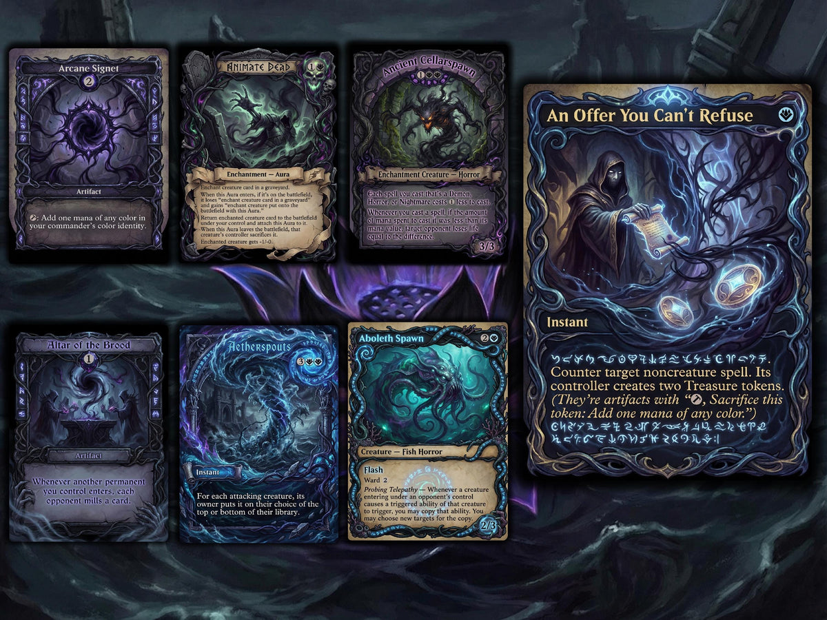 Captain N'ghathrod Horror Tribal Commander Deck | 100 Cards