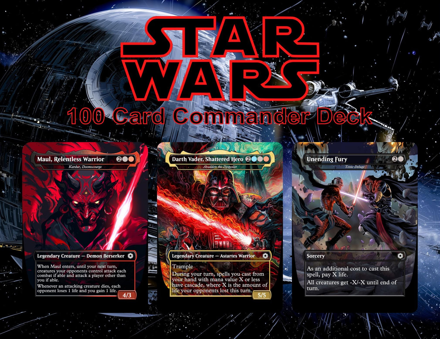 Star Wars Rise of the Sith Proxy Commander Deck | 100 Cards