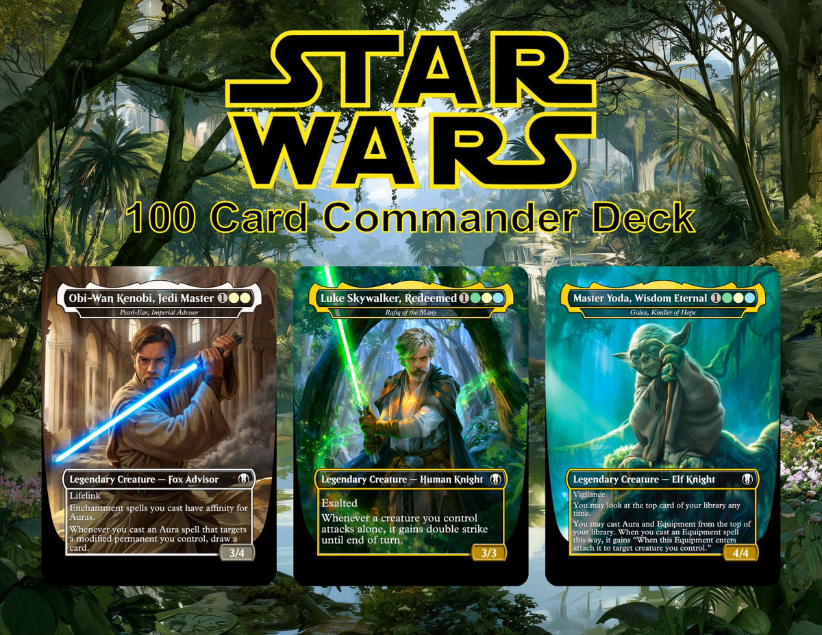| New | JEDI AWAKENED – STAR WARS-THEMED COMMANDER DECK | 100-PIECE | ProxyTCG