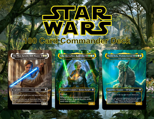 | New | JEDI AWAKENED – STAR WARS-THEMED COMMANDER DECK | 100-PIECE | ProxyTCG