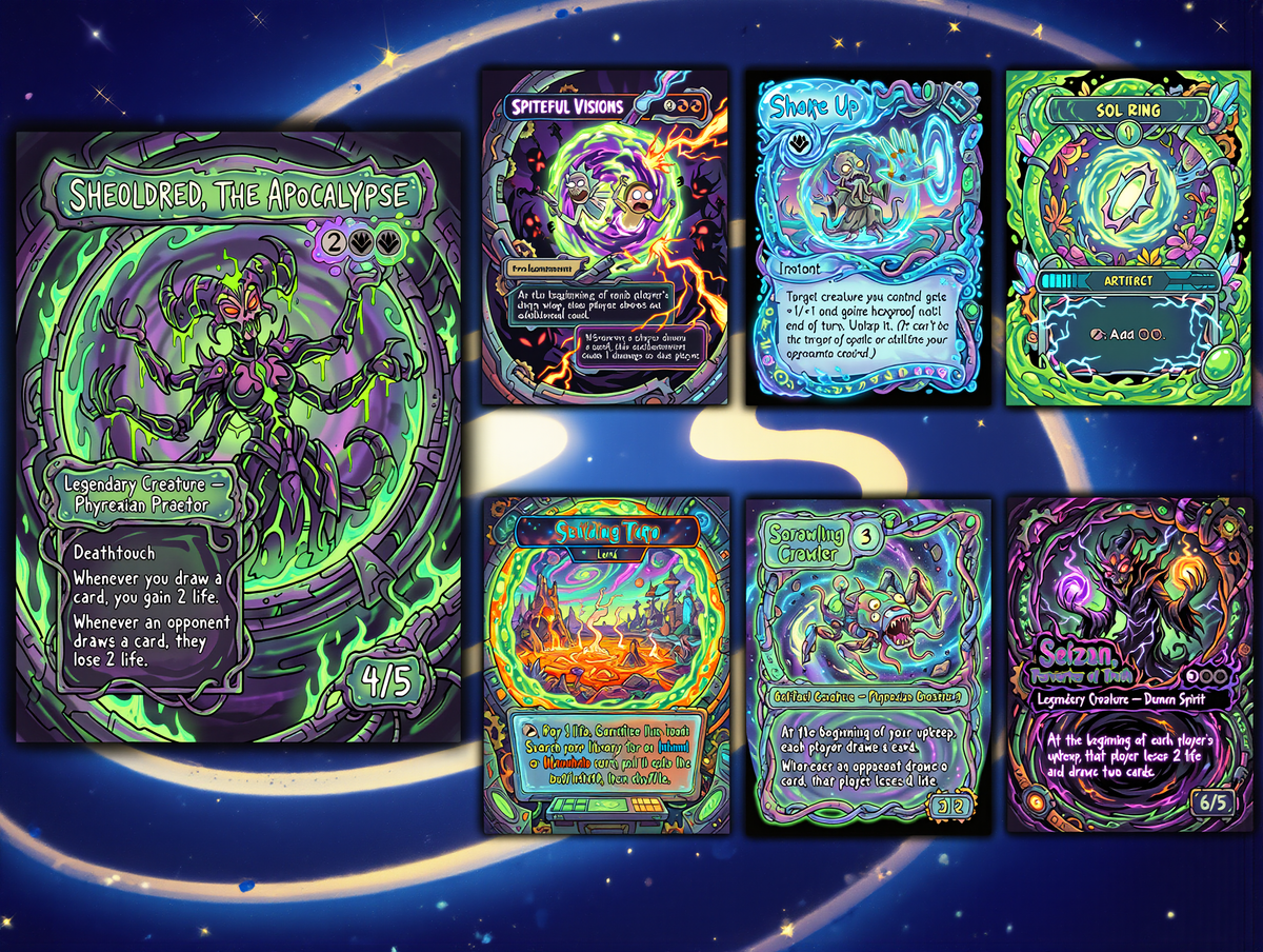 Nekusar, the Mindrazer – Ric.k & Mor.ty Commander Proxy Deck | 100 Cards