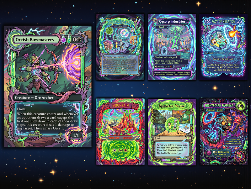 Nekusar, the Mindrazer – Ric.k & Mor.ty Commander Proxy Deck | 100 Cards
