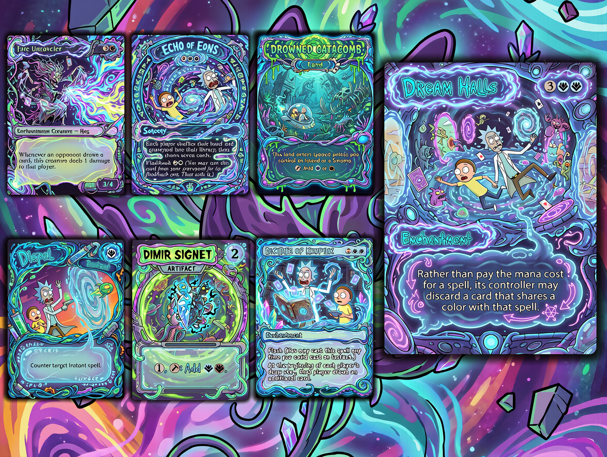 Nekusar, the Mindrazer – Ric.k & Mor.ty Commander Proxy Deck | 100 Cards