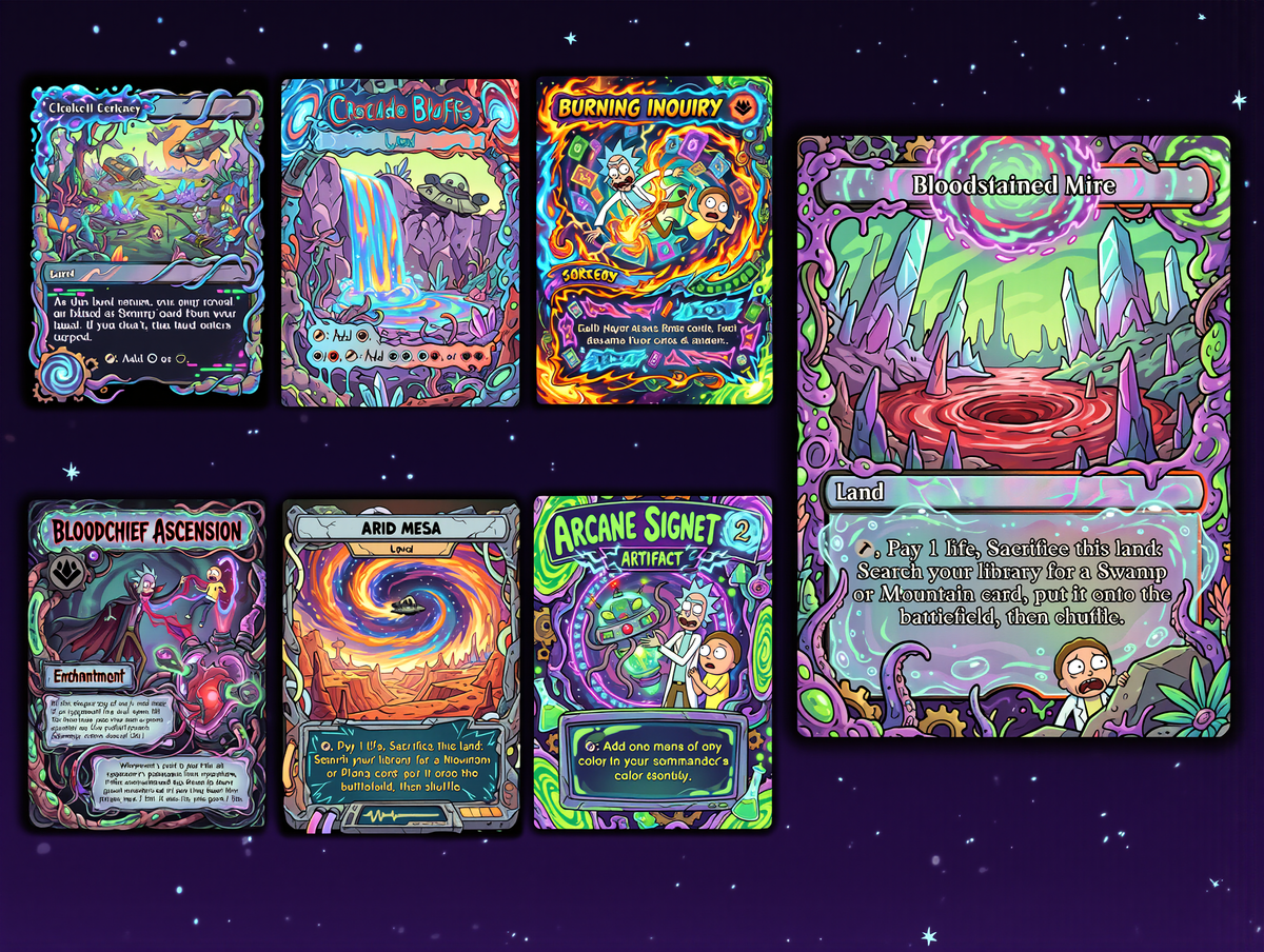Nekusar, the Mindrazer – Ric.k & Mor.ty Commander Proxy Deck | 100 Cards