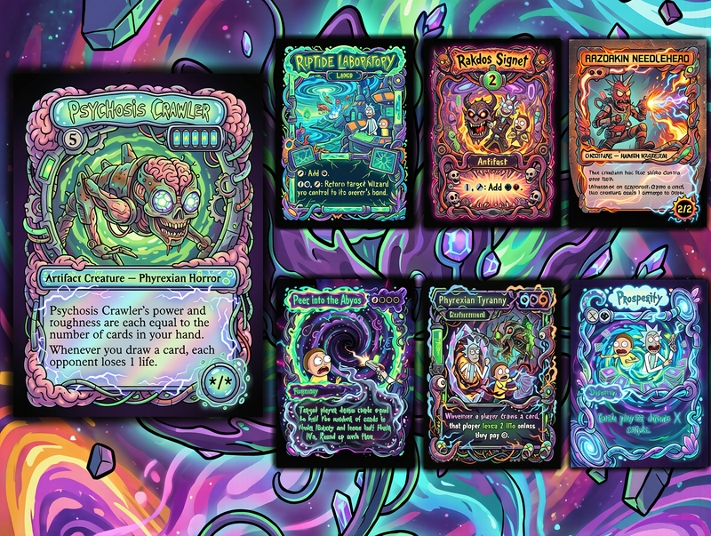 Nekusar, the Mindrazer – Ric.k & Mor.ty Commander Proxy Deck | 100 Cards