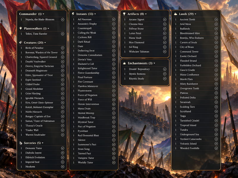 Najeela Infinite Combat Commander Deck | 110+ Cards | ProxyTCG — 5