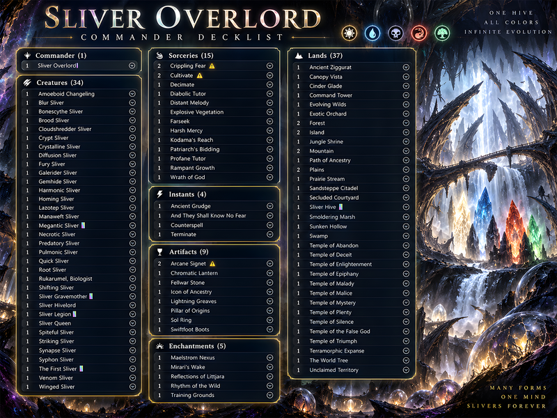 Sliver Tribal Commander Deck – 113+ Cards | ProxyTCG — 5