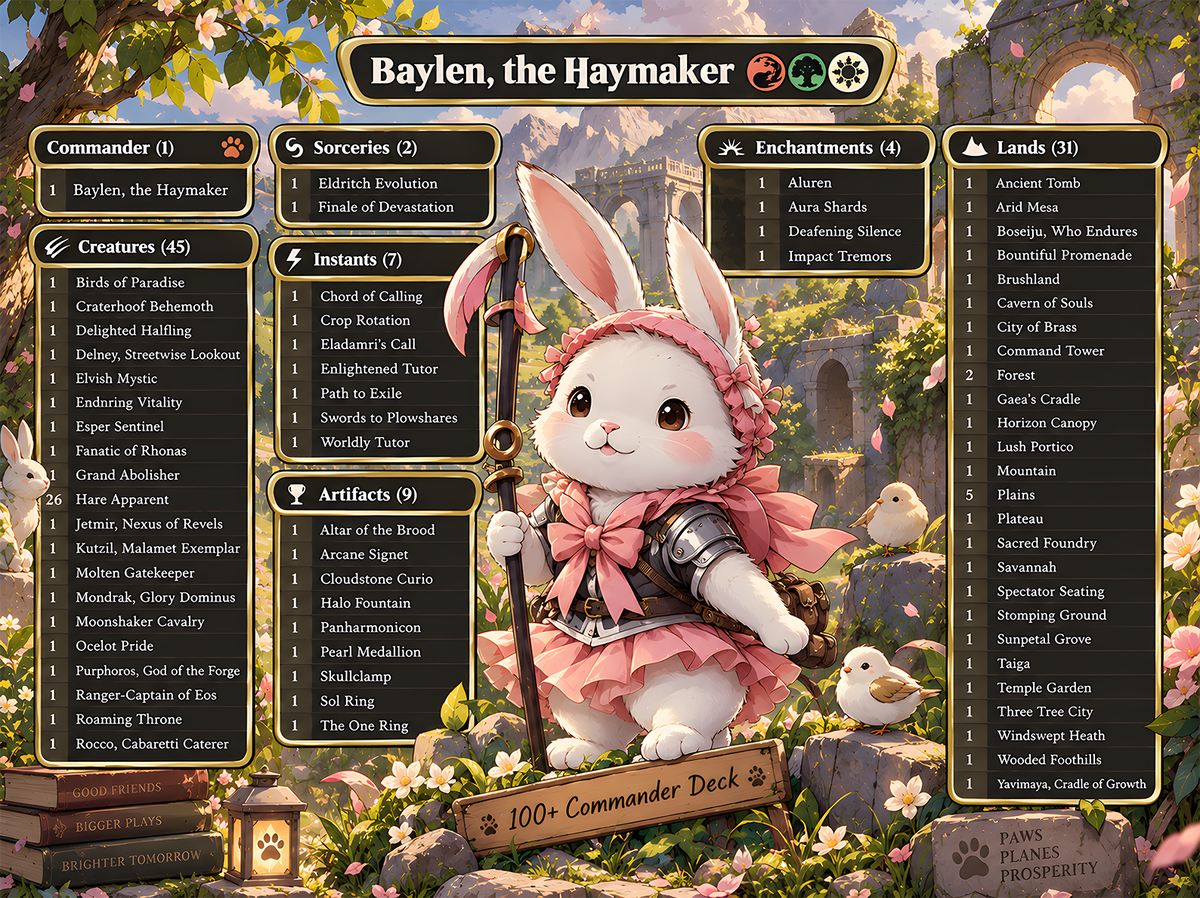 Baylen, Hare Apparent Commander Deck | 110+ Cards | ProxyTCG — 5