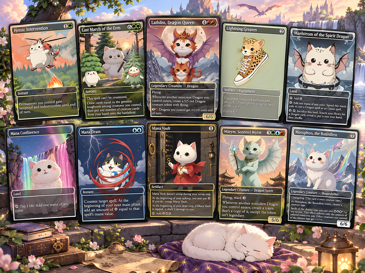 Ur-Dragon Cute Cat Commander Deck - 110+ Cards - ProxyTCG — 3