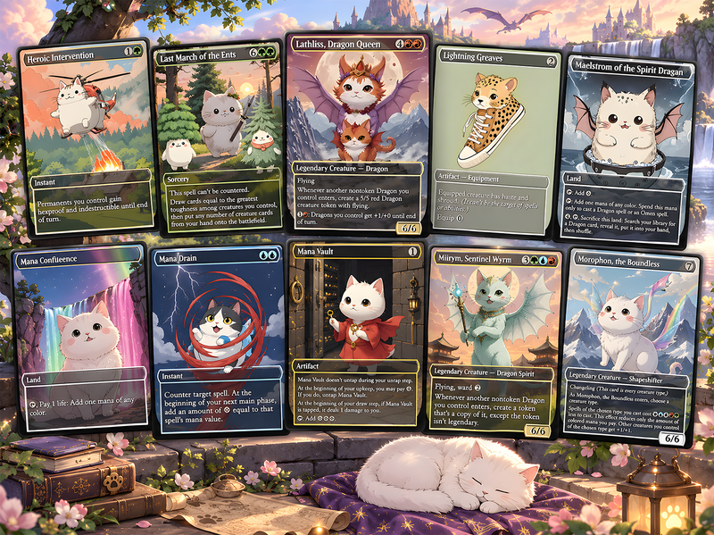 Ur-Dragon Cute Cat Commander Deck - 110+ Cards - ProxyTCG — 3