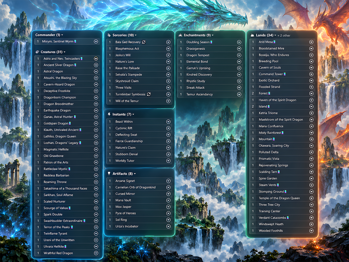 Dragon Duplication Tribal Commander Deck – 108+ Cards | ProxyTCG — 5