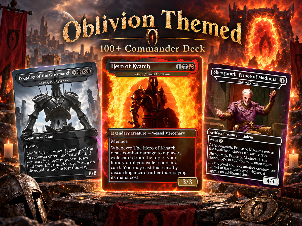 Oblivion Themed Commander Deck – 107+ Cards | ProxyTCG — 1