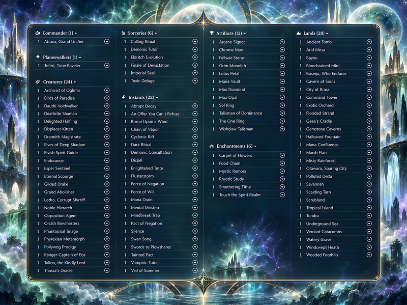 Atraxa Cat Cute Anime Commander Deck | 106+ Cards | ProxyTCG — 5