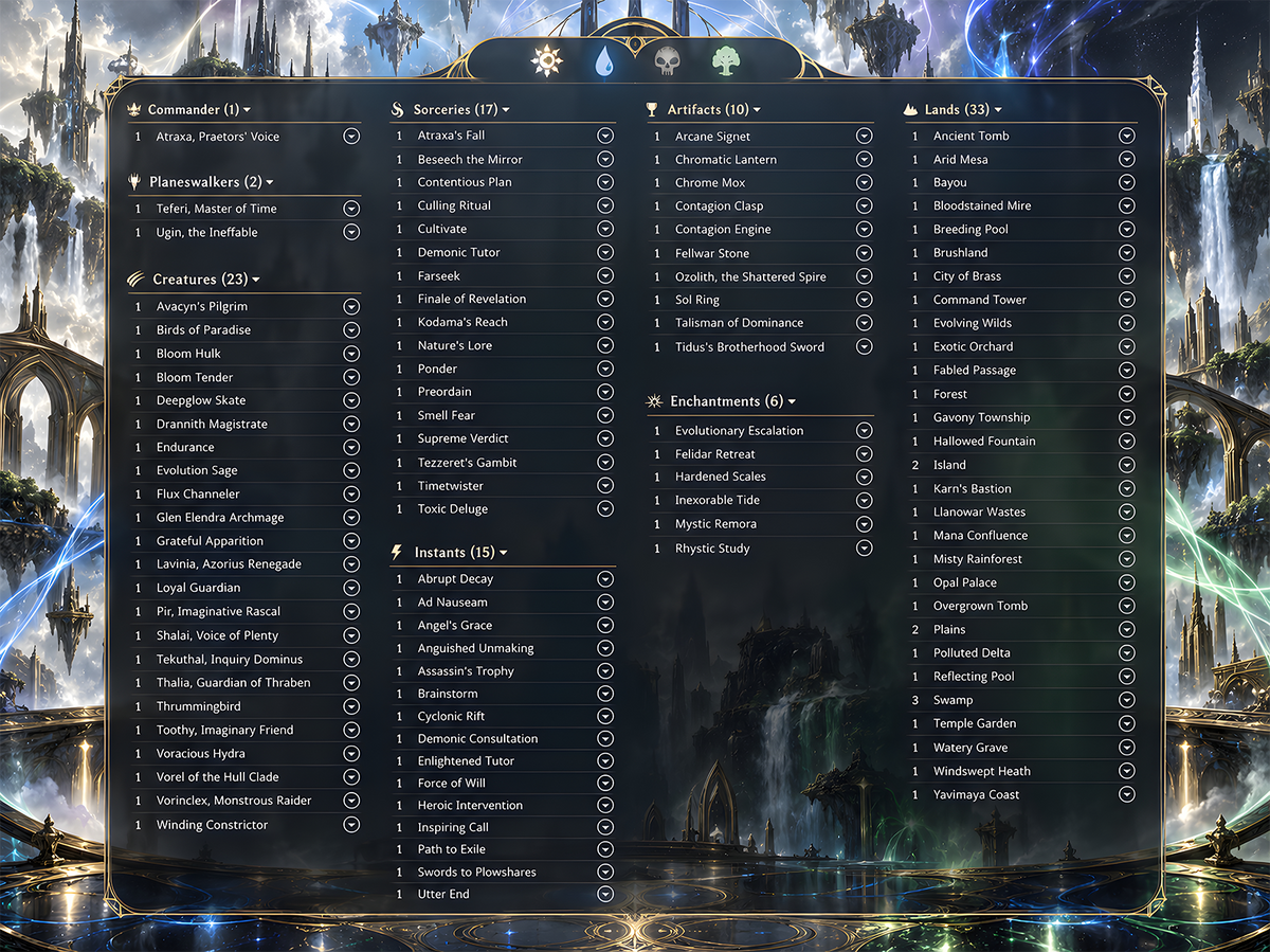 Greek Gods Chibi Atraxa Commander Deck| 113+ Cards | ProxyTCG — 5